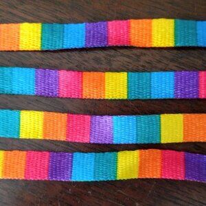 5 Pair Rainbow Shoelace Athletic Sport Sneaker Flat Boot Laces Strings 45 Inches